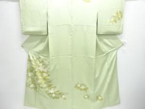 枝花模様刺繍訪問着